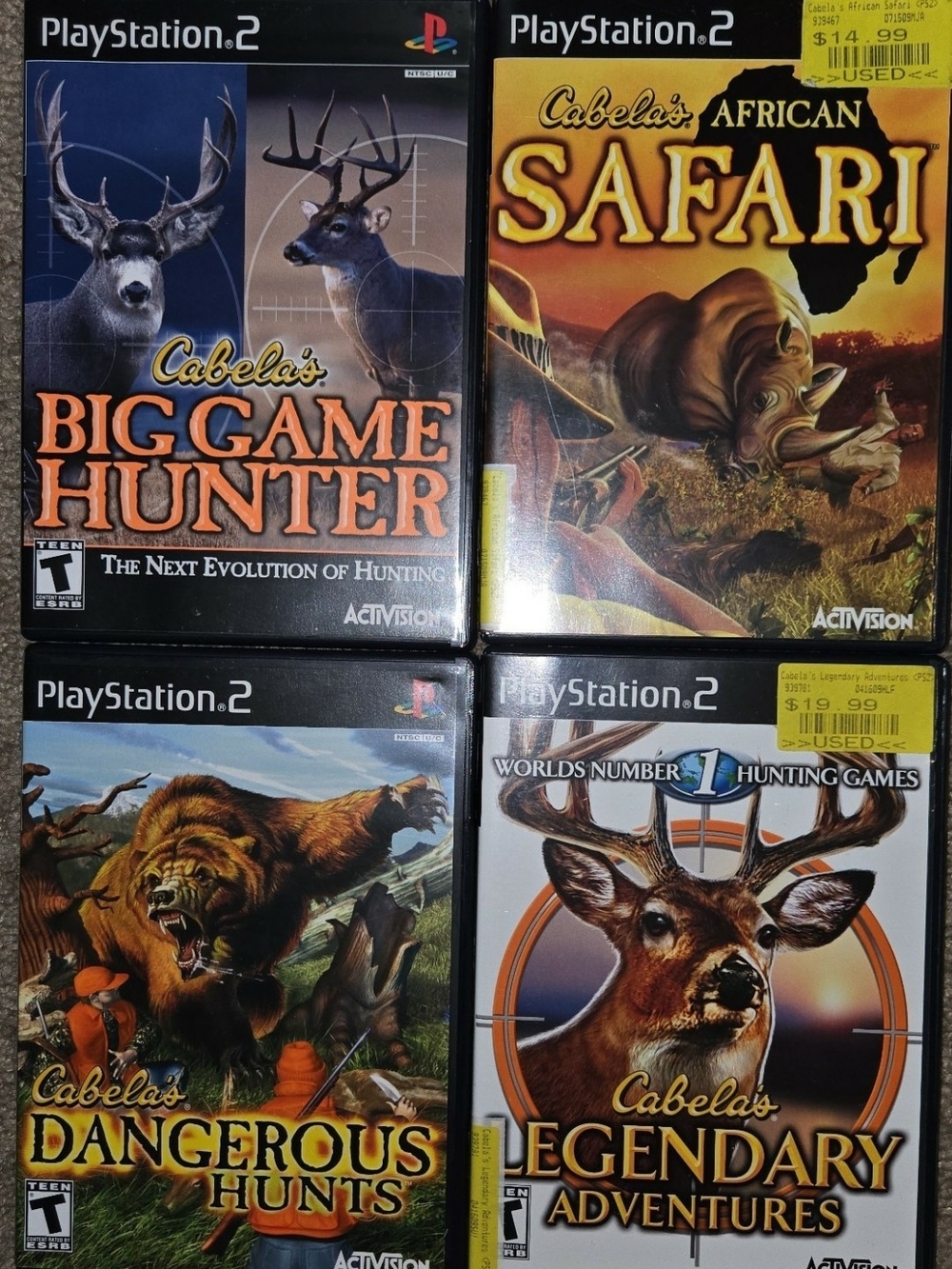 Cabela's ps2 Lot, complete and tested.